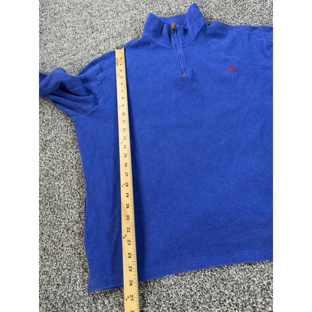 Polo Ralph Lauren 1/4 Zip Sweater Men's Size XL Blue